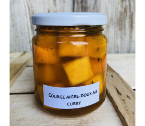 Süss-sauer Kürbis mit Curry...