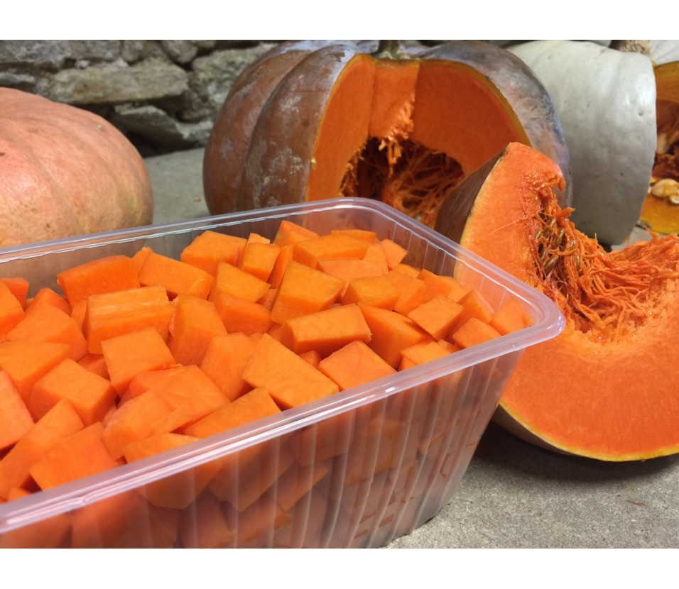 courge Musquée Coupée en dés
